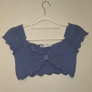 Zara crochet crop top